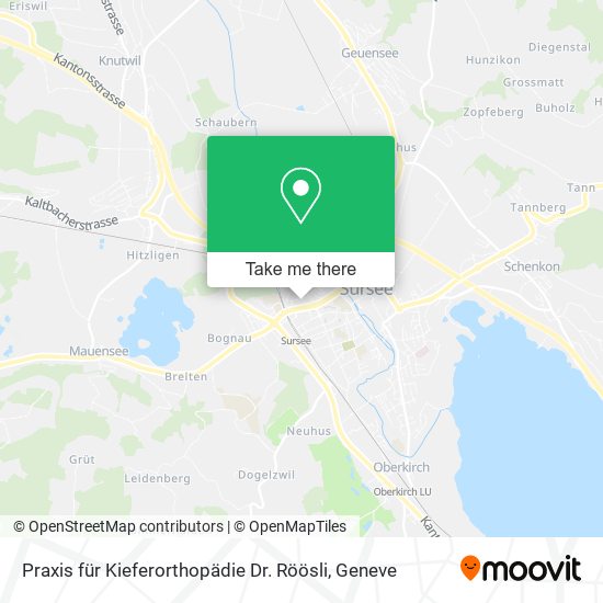 Praxis für Kieferorthopädie Dr. Röösli map