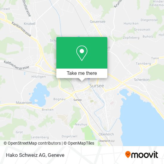 Hako Schweiz AG map