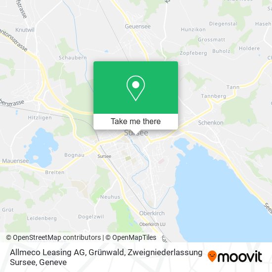 Allmeco Leasing AG, Grünwald, Zweigniederlassung Sursee map