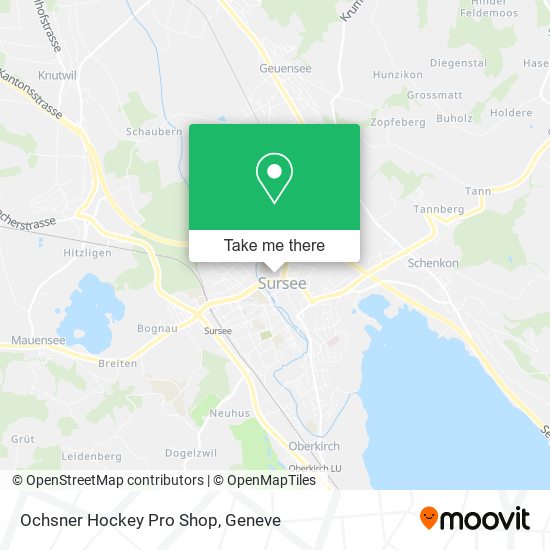 Ochsner Hockey Pro Shop map