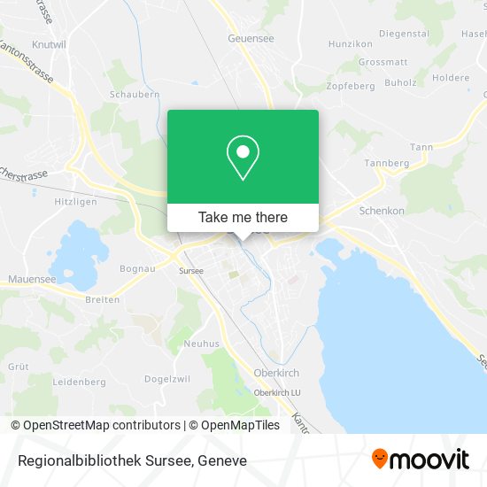 Regionalbibliothek Sursee map