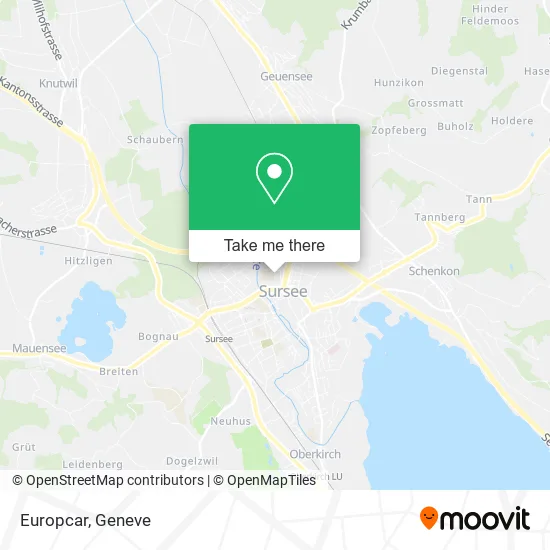 Europcar map