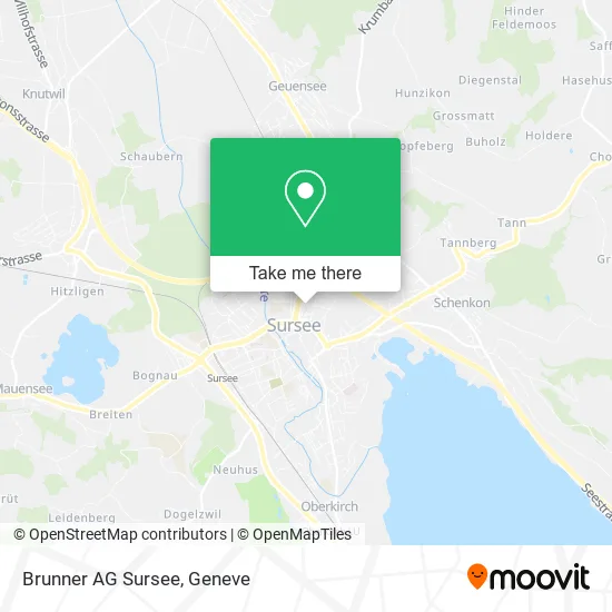 Brunner AG Sursee map