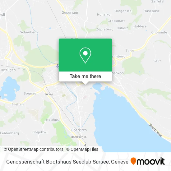 Genossenschaft Bootshaus Seeclub Sursee map