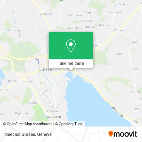 Seeclub Sursee map