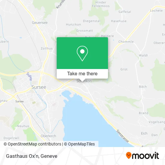 Gasthaus Ox'n map