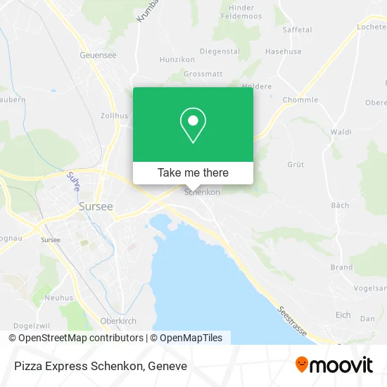 Pizza Express Schenkon map