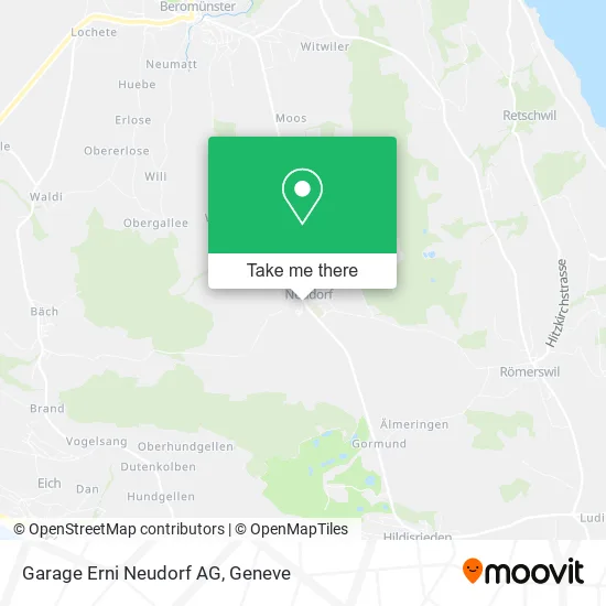 Garage Erni Neudorf AG map