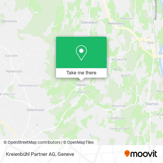 Kreienbühl Partner AG map