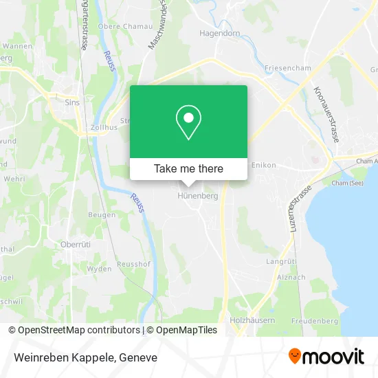 Weinreben Kappele map