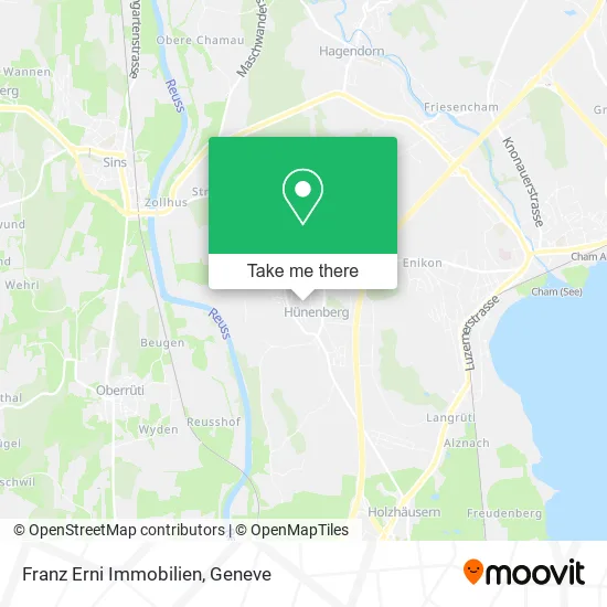 Franz Erni Immobilien map
