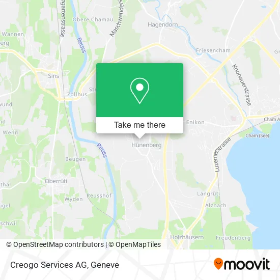 Creogo Services AG map