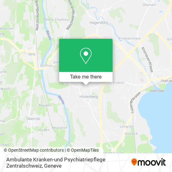 Ambulante Kranken-und Psychiatriepflege Zentralschweiz map