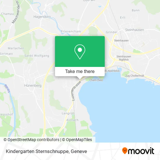 Kindergarten Sternschnuppe map