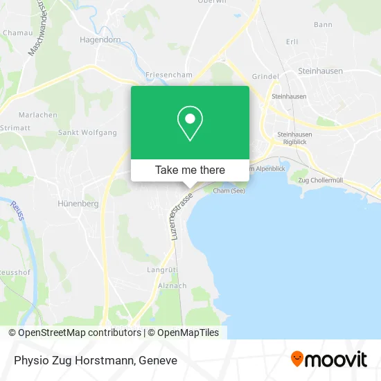 Physio Zug Horstmann map