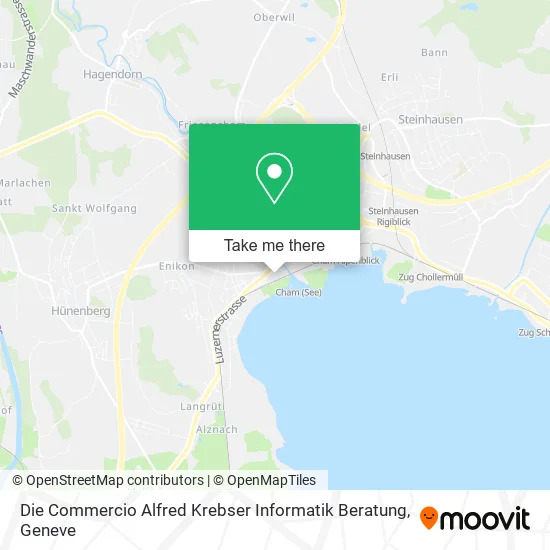 Die Commercio Alfred Krebser Informatik Beratung map