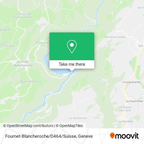 Fournet-Blancheroche / D464 / Suisse map
