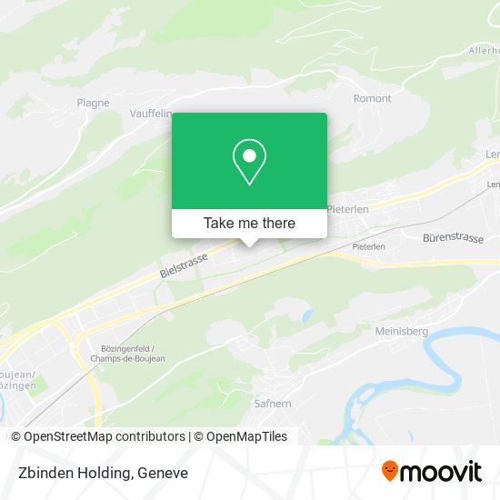 Zbinden Holding map