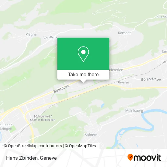 Hans Zbinden map
