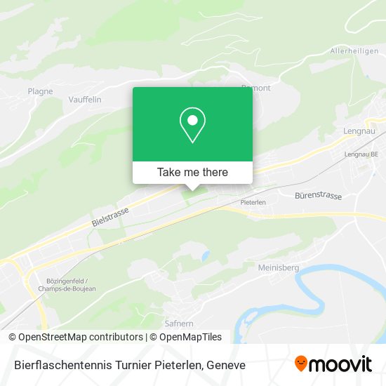 Bierflaschentennis Turnier Pieterlen map