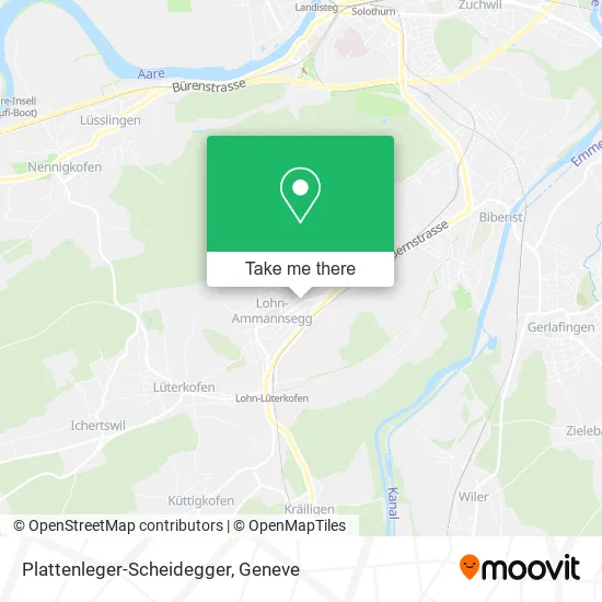 Plattenleger-Scheidegger map