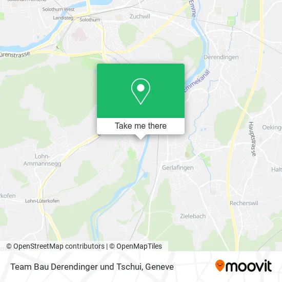 Team Bau Derendinger und Tschui map
