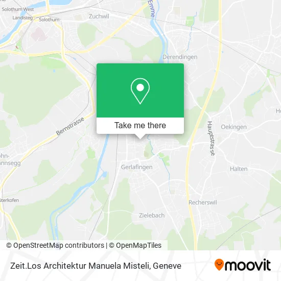 Zeit.Los Architektur Manuela Misteli map
