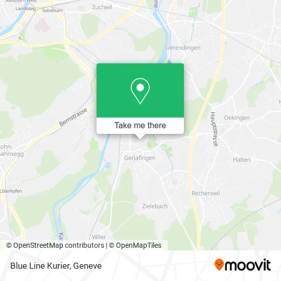 Blue Line Kurier map