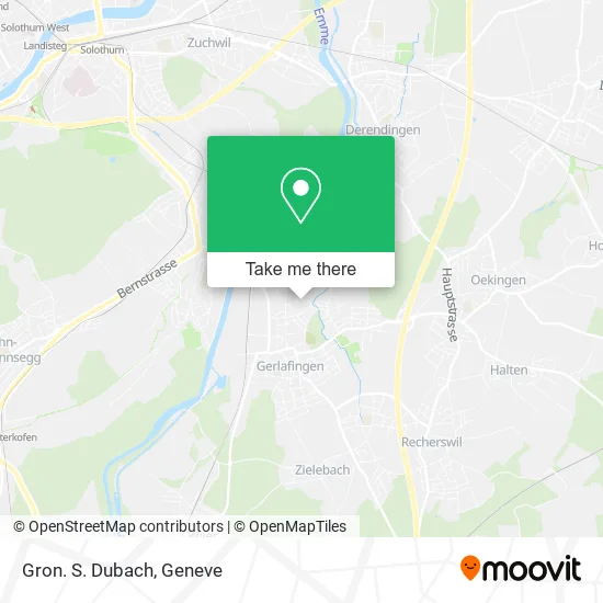 Gron. S. Dubach map