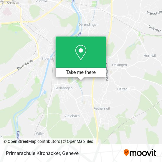 Primarschule Kirchacker map