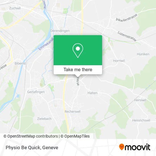 Physio Be Quick map