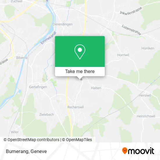 Bumerang map