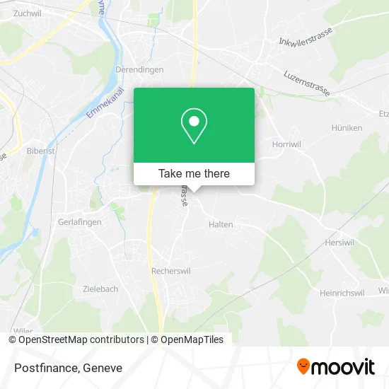 Postfinance map