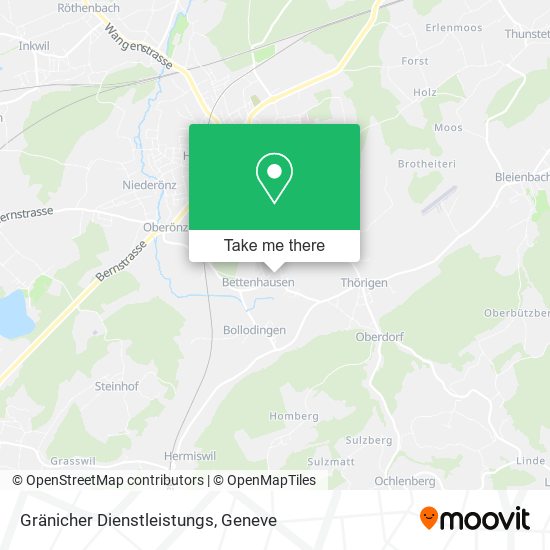 Gränicher Dienstleistungs map