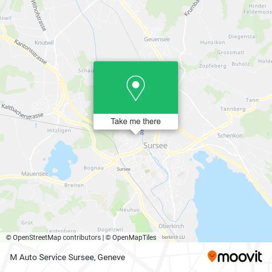 M Auto Service Sursee map