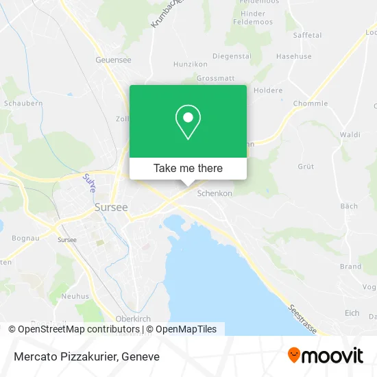 Mercato Pizzakurier map