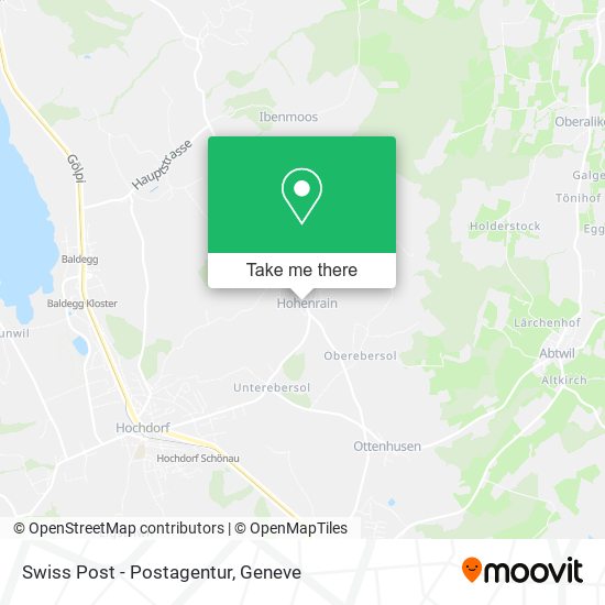 Swiss Post - Postagentur map