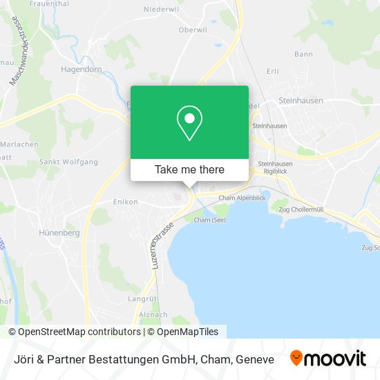 Jöri & Partner Bestattungen GmbH, Cham map