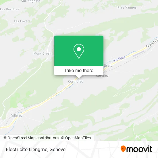 Électricité Liengme map