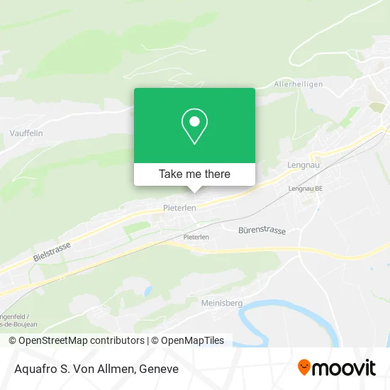 Aquafro S. Von Allmen plan