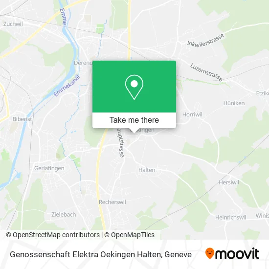 Genossenschaft Elektra Oekingen Halten map