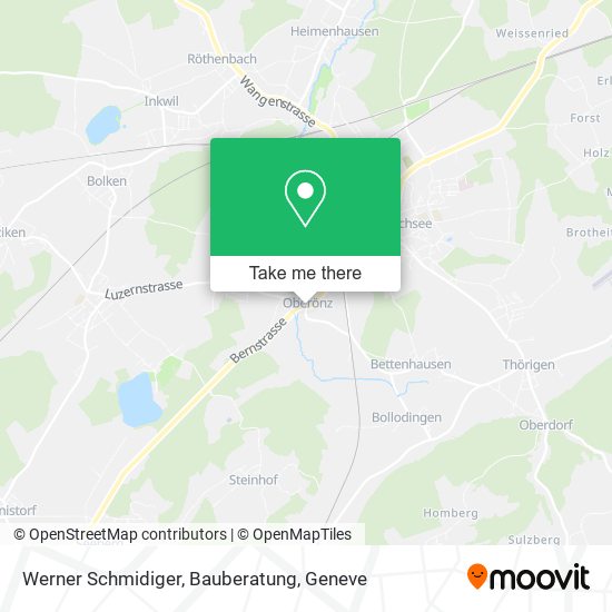 Werner Schmidiger, Bauberatung map