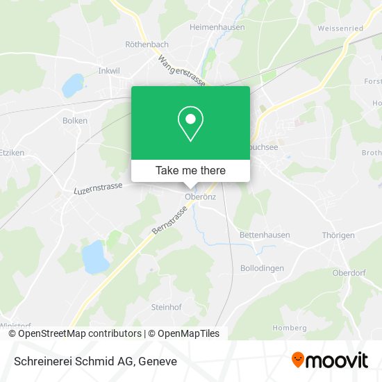 Schreinerei Schmid AG map