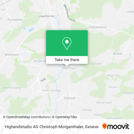Highendstudio AG Christoph Morgenthaler map