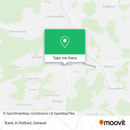 Bank in Huttwil map