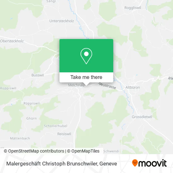 Malergeschäft Christoph Brunschwiler map