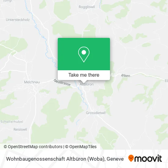 Wohnbaugenossenschaft Altbüron (Woba) map