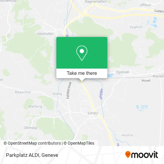 Parkplatz ALDI map