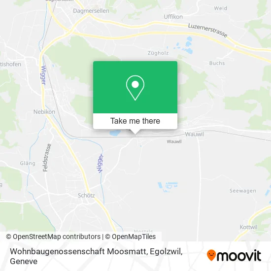 Wohnbaugenossenschaft Moosmatt, Egolzwil map