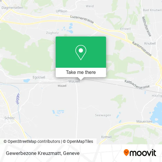 Gewerbezone Kreuzmatt map